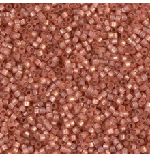 Бисер MIYUKI Delica 11/0 #DB0622 - Silver Lined Peach Alabaster Dyed