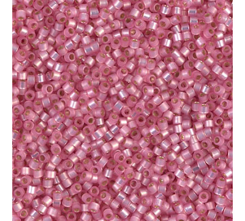 Бисер MIYUKI Delica 11/0 #DB0625 - Silver Lined Pink Alabaster Dyed