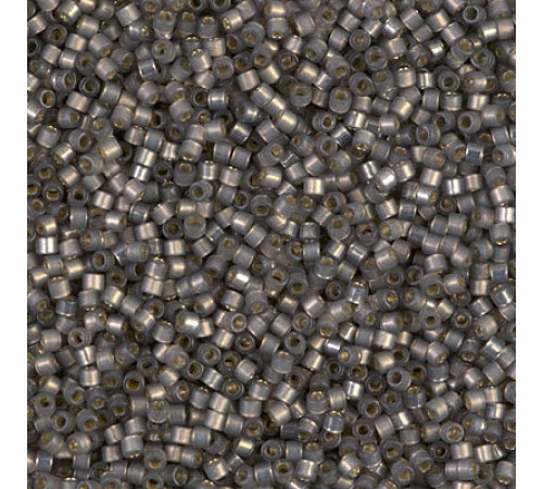 Бисер MIYUKI Delica 11/0 #DB0631 - Silver Lined Rustic Grey Alabaster Dyed