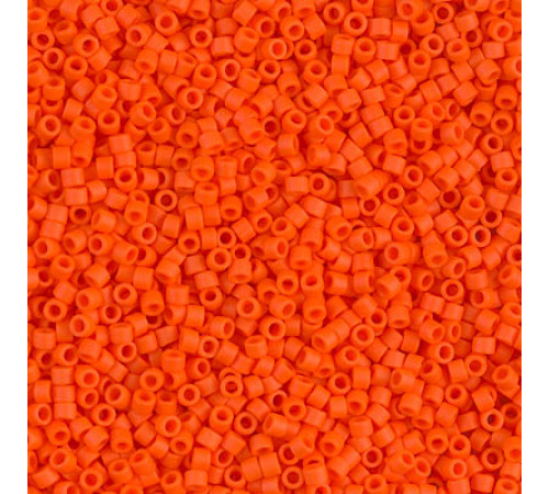 Бисер MIYUKI Delica 11/0 #DB0752 - Opaque Orange Matted