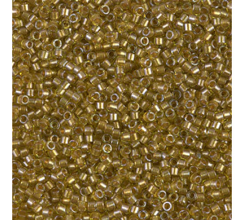 Бисер MIYUKI Delica 11/0 #DB0909 - Sparkling Honey Beige Lined Crystal