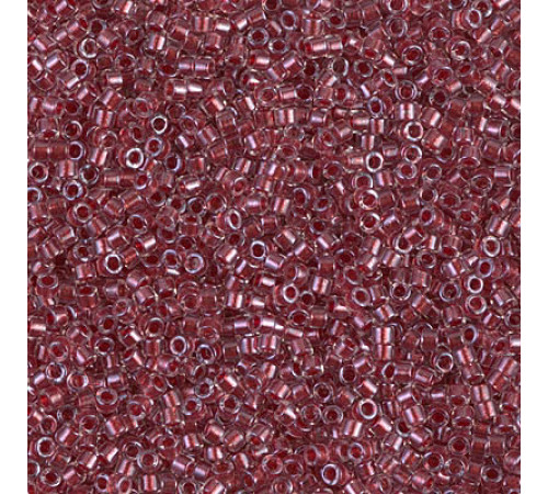 Бисер MIYUKI Delica 11/0 #DB0924 - Sparkling Cranberry Lined Crystal