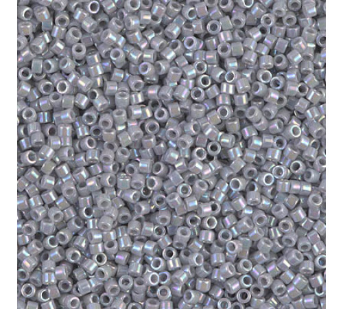 Бисер MIYUKI Delica 11/0 #DB1579 - Opaque Ghost Grey AB