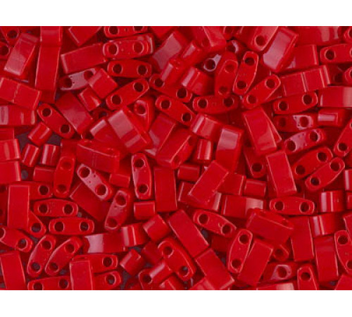 Бисер Miyuki Half Tila #HTL0408 - Opaque Dark Red / 5 г