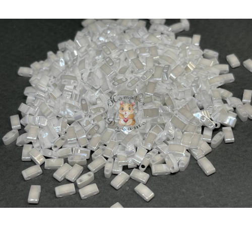 Бисер Miyuki Half Tila #HTL0420 - White Pearl Ceylon / 5 г