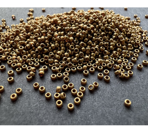 Бисер MIYUKI круглый 15/0 #0457L - Metallic Lt.Bronze