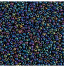 Бисер MIYUKI круглый 15/0 #0401FR - Matted Multi Iris