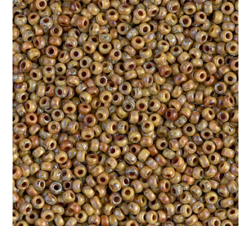 Бисер MIYUKI круглый 15/0 #4517 - Picasso Opaque Brown Tan