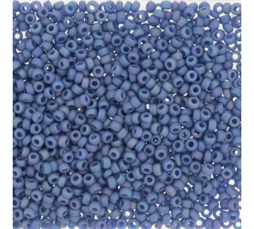 Бисер MIYUKI круглый 15/0 #4704 - Frost Op Glaze Rnbw Soft Blue
