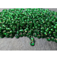 Бисер MIYUKI круглый 15/0 #1422 - Dyed Silver Lined Emerald