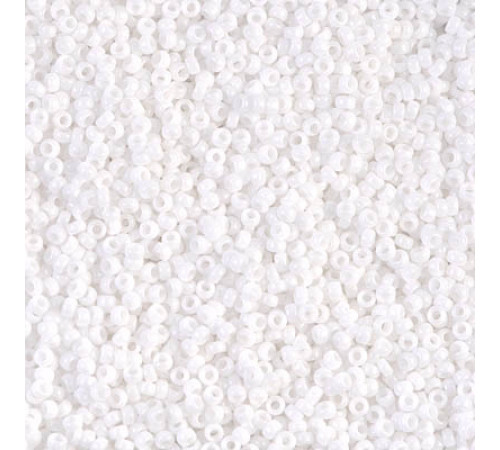 Бисер MIYUKI круглый 15/0 #0402 - White Opaque