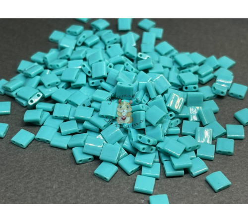 Бисер Miyuki Tila #TL0412 - Opaque Turquoise Green / 5 г