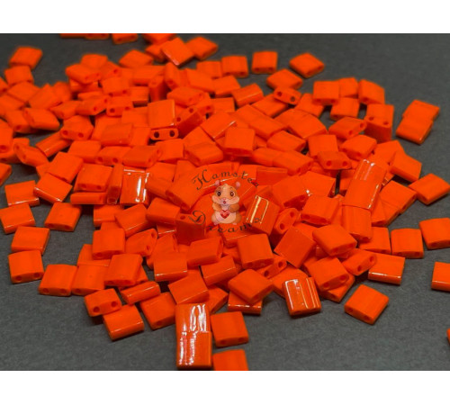 Бисер Miyuki Tila #TL0406 - Opaque Orange / 5 г
