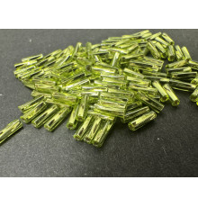 Витой стеклярус Miyuki Chartreuse Silver Lined TW-6-0014 2х6 мм