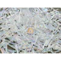 Витой стеклярус Miyuki Crystal AB TW-12-0250