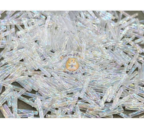 Витой стеклярус Miyuki Crystal AB TW-12-0250