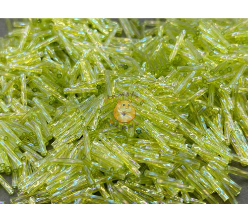 Витой стеклярус Miyuki Transparent Chartreuse AB TW-12-0258