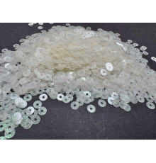 Пайетки Молочные Glitter плоские 4 мм (3 г)