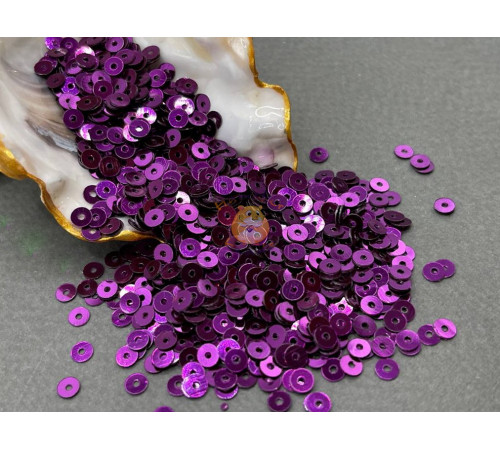 Пайетки Purple M.113 плоские Metal/ 3 г