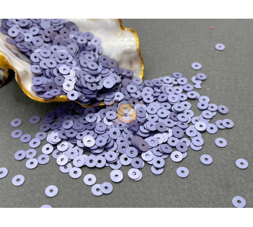 Пайетки Tanzanite Metal Matt M.24 плоские / 4 мм
