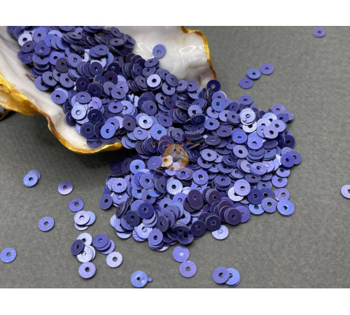 Пайетки Deep Tanzanite Metal M.30 плоские / 4 мм