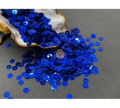 Пайетки Blue Purple Metal M.36 плоские / 4 мм