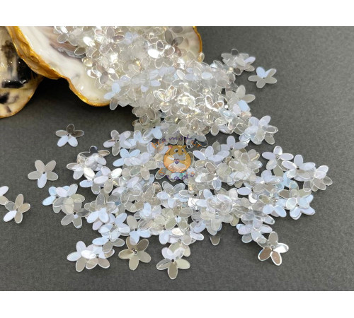 Пайетки Цветочки Crystal Luster 10 мм (3 г) Китай