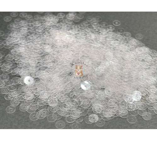 Пайетки Прозрачные L.1 Lustre плоские 2 мм / 2 г