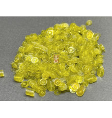 Пайетки Желтые L.2 Lustre плоские 4 мм / 3 г
