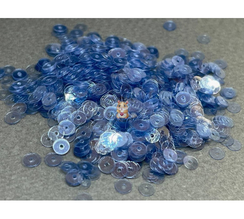 Пайетки Синие L.13 Lustre плоские 4 мм / 3 г