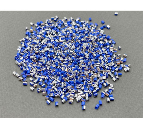 Бисер рубка COTOBE 11/0 - Opaque Navy Blue+Silver