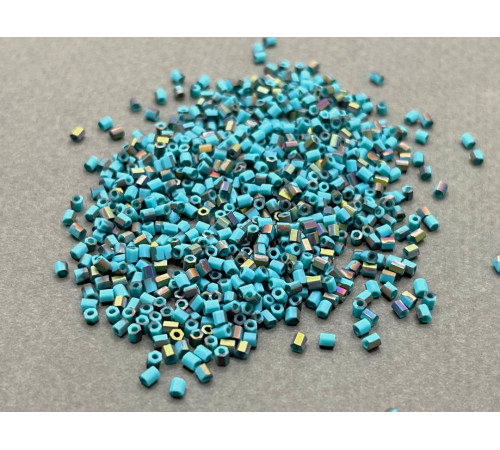 Бисер рубка COTOBE 11/0 - Opaque Turquoise+Vitrail Matt
