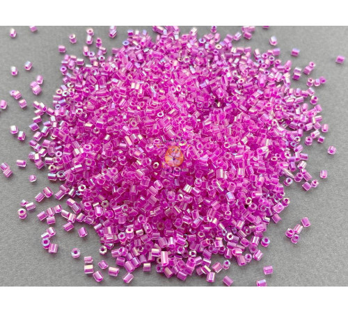 Бисер сатиновая рубка 10/0 - Fuchsia AB Китай (10 г)