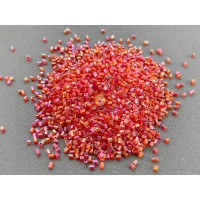 Бисер сатиновая рубка 10/0 - Red Coral AB Китай (10 г) Бисер сатиновая рубка 10/0 - Red Coral AB Китай (10 г)
