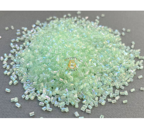Бисер сатиновая рубка 10/0 - Chrysolite AB Китай (10 г)