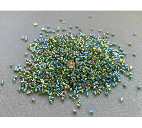 Бисер сатиновая рубка 10/0 - Olivine AB Китай (10 г)