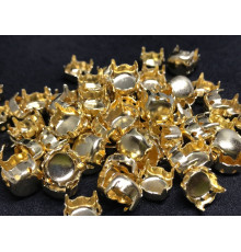 Оправы для шатонов ss39/ss40 Золото /Sew-on 4 holes. Чехия