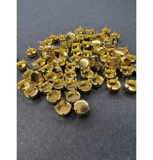 Оправы для шатонов ss39/ss40 Золото /Sew-on 4 holes. Чехия