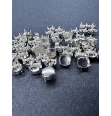 Оправы для шатонов ss39/ss40 Серебро /Sew-on 4 holes. Чехия