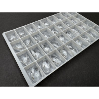 Подвеска Капля Crystal 16x9,5 мм
