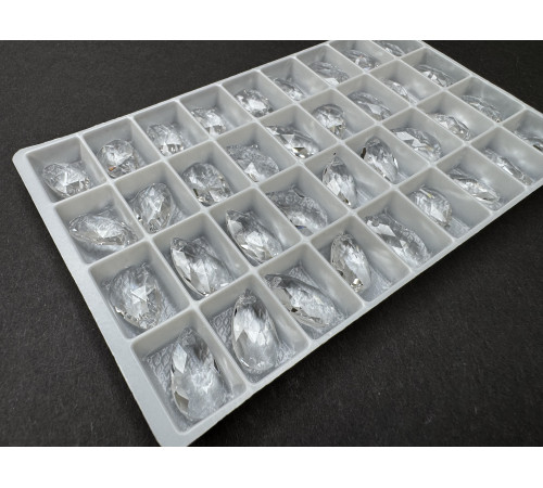 Подвеска Капля Crystal 16x9,5 мм