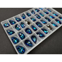 Подвеска Капля Crystal Bermuda Blue 16x9,5 мм