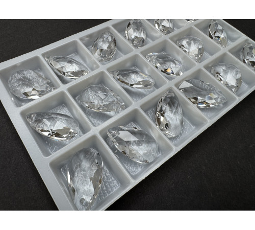 Подвеска Капля Crystal 22x12,5 мм