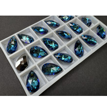 Подвеска Капля Crystal Bermuda Blue 22x12,5 мм