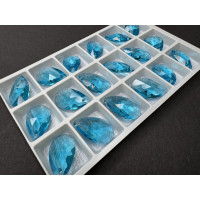 Подвеска Капля Aquamarine 22x12,5 мм