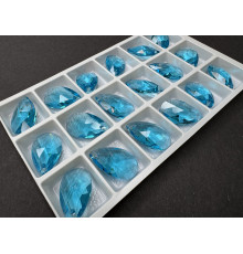 Подвеска Капля Aquamarine 22x12,5 мм