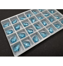 Подвеска Капля Барокко Aquamarine 16x11,5 мм/1 шт