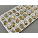 Стразы Капли Патина Light Rose/Gold 10×14 мм