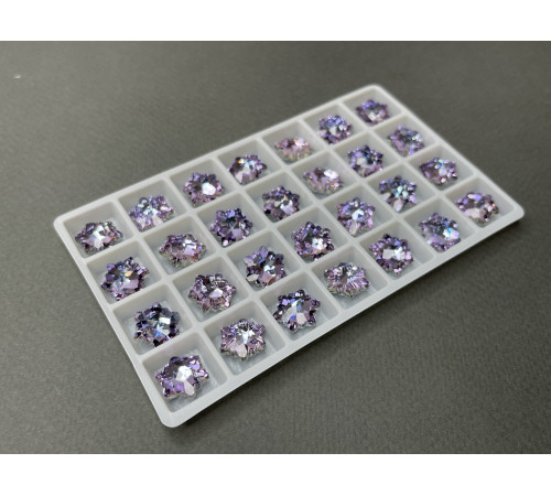 Подвеска Эдельвейс Crystal Vitrail Light 14×14 мм