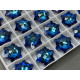 Подвеска Эдельвейс Crystal Bermuda Blue 18×18 мм